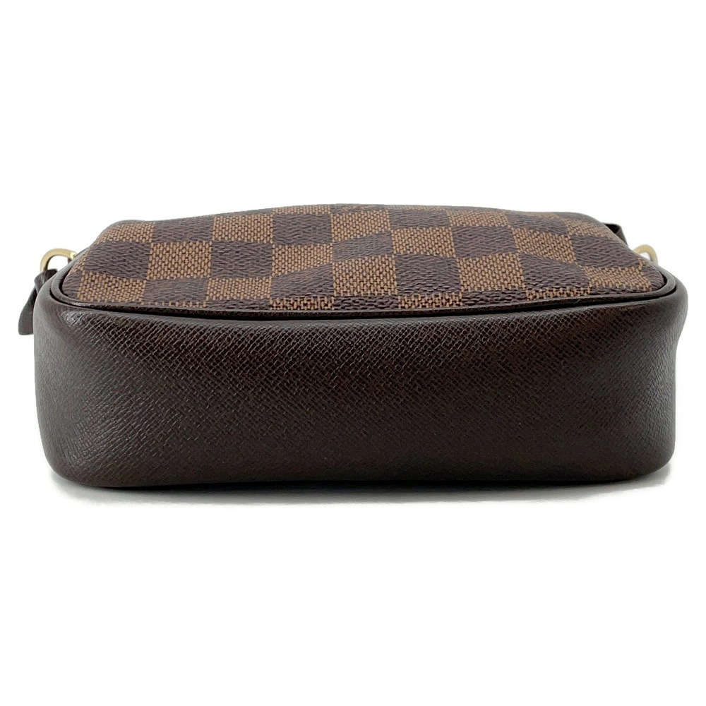 Louis Vuitton Damier Ebene Brown Trousse Makeup Pouch Clutch Bag - Picture 3 of 10